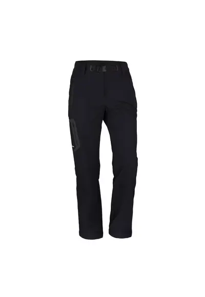 Pantaloni elastici de trekking extra lungi pentru femei Mattie - Negru