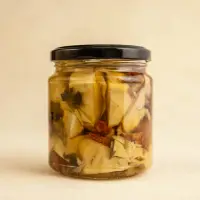 Anghinare cu roșii și măsline în ulei de masline 270g