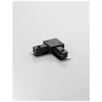2-WIRES TRACK Negru Aluminiu L Connector to Connect Two Track Sections at a 90 Degree Angle