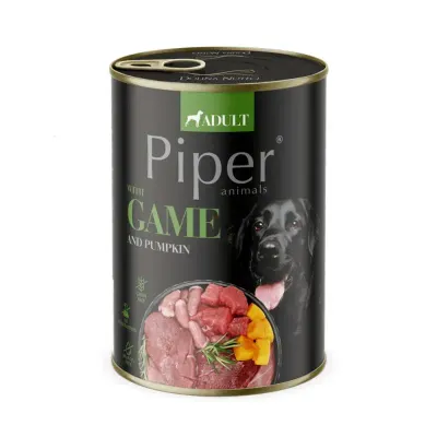 Conserva pentru caini Piper Adult cu vanat dovleac 400 gr