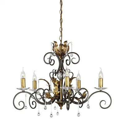 Corp de iluminat suspendat, lustra Amarilli 5 Light Chandelier – Bronze/Gold