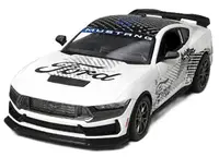 Mașinuță metalică Kinsmart Livery Edition - 2024 Ford Mustang Dark Horse, 1:38, alb