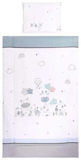 Set de dormit cu 3 piese pentru bebeluși Lorelli - Cosy, Giraffe, alb