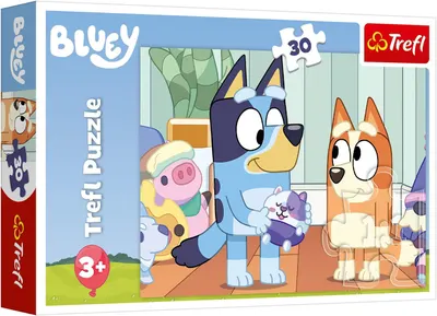Puzzle pentru copii Trefl din 30 piese - E mereu distractiv cu Bluey