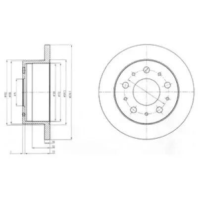 Disc frana DELPHI BG4099