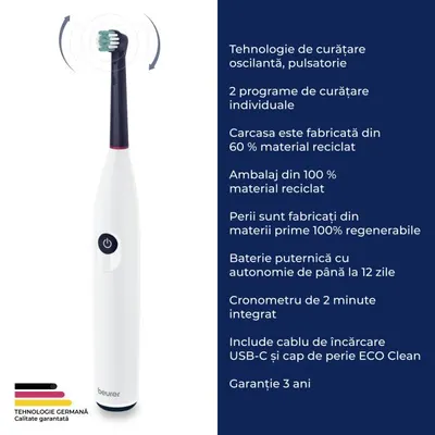 Periuta de dinti electrica rotativa Green Planet TB 15 Beurer