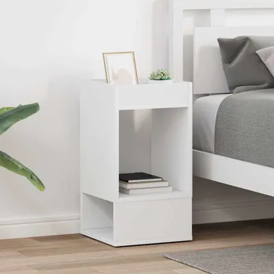 vidaXL Masă laterală 2 buc. Alb 30 x 30 x 56 cm Lemn prelucrat