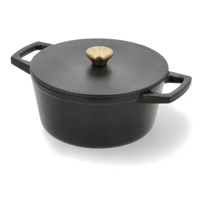 Oală cu capac din fontă 3,6 l adecvată pentru plita cu inducție – Holm