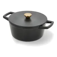 Oală cu capac din fontă 3,6 l adecvată pentru plita cu inducție – Holm