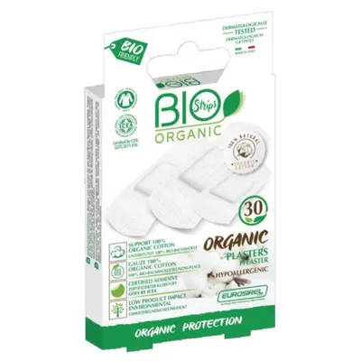 Set 3 x 30 Plasturi Asortati Bumbac Pharmadoct Econatural, 100% Organic