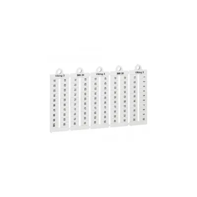 Eticheta Viking 3 - horizontal - pitch 6 mm - number from 1 to 100