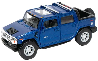 Mașinuță metalică Kinsmart - Hummer H2, 1:36, albastru