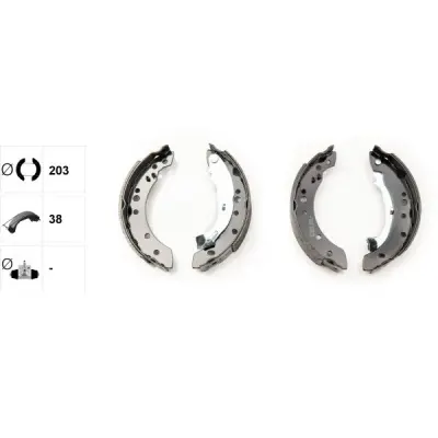 Set saboti frana TEXTAR 91059800