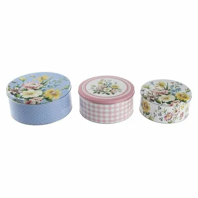 Set 3 cutii metalice Katie Alice -English Garden