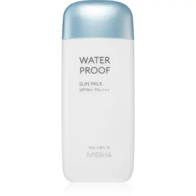 Missha All Around Safe Block Waterproof Sun Milk lapte de corp pentru soare rezistent la apa SPF 50+ 70 ml