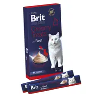 Recompense pentru pisici Brit Premium Creamy Treats Beef 6 buc x 15 gr