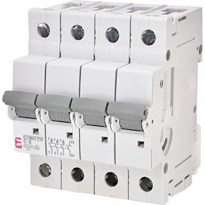 ETIMAT P10 Intrerupatoare automate miniatura 10kA ETIMAT P10 3p+N C6
