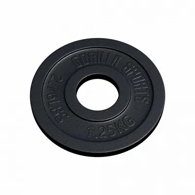 Disc Olimpic din fontă 50/51 mm Negru de 1,25kg