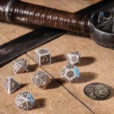 Set 7 zaruri - The Witcher - Geralt - The White Wolf