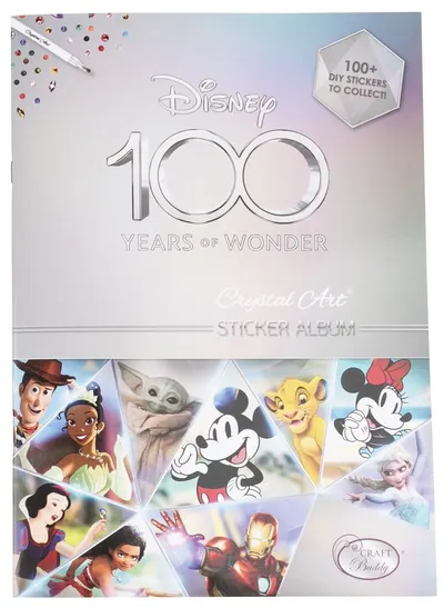 Album de colecție Craft Buddy - Disney 100, pachet de start cu autocolante
