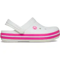 Saboți Crocs Crocband Kid's New Clog Alb - White/Pink Crush