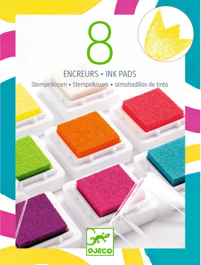 Set ștampile Djeco - 8 culori