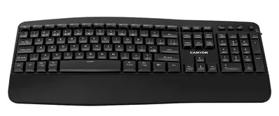 Tastatură wireless ergonomică Canyon – HKB-W6, negru