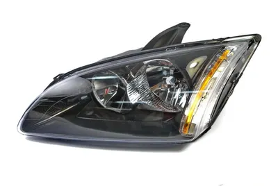 Far fata Stanga (H1/H7, electric, fara motoras, culoare insert: gri, culoare semnalizator: galben) potrivit FORD FOCUS II; FORD USA FOCUS