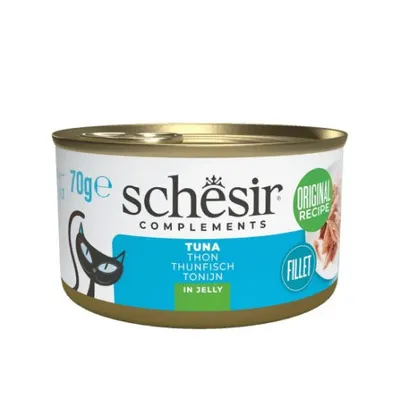 Hrana umeda pentru pisici Schesir conserva Ton in jeleu 70gr