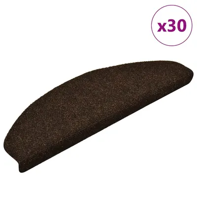 Gossi covorase scara autoadezive 30 buc maro 65x21x4 cm