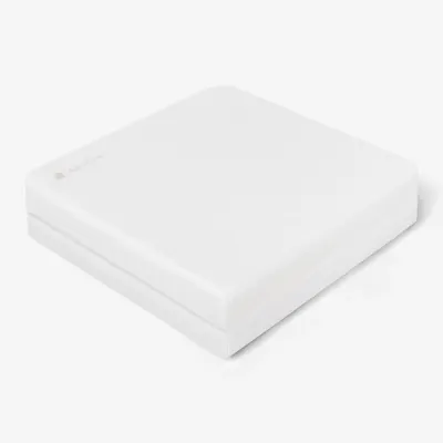 Saltea pliabila pentru patut copii KikkaBoo 85x50x5cm cm Airknit White din spuma densa,suprafata catifelata, husa detasabila cu fermoar