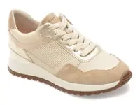 Pantofi sport GEOX bej, D6500A, din piele naturala