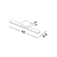Plafoniera NYX Inchis Gri Aluminiu & Acrylic LED 12 Wat 1802Lm 3000K 135mA 100-240V IP44