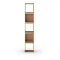 Bibliotecă cărămizie/în culoare naturală cu aspect de lemn de stejar 32x167 cm Lofty – Marckeric
