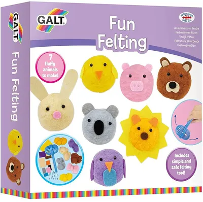 Set creativ Galt - animale drăguțe DIY din lână