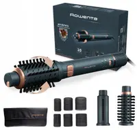Aparat de stilizare multiplă Rowenta – Air Rotate, 1300W, 4 viteze, Green/Bronze