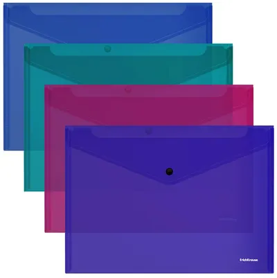 Fișă de nasturi Erich Krause - Glossy Vivid, A4, asortiment