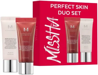 Missha Set - BB Cremă №25 și Bază de machiaj, 2 х 20 ml