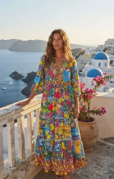 Rochie Dama Maxi Subtire cu ciucuri 5