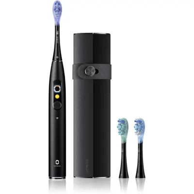 Oclean X Ultra 20 Set periuta de dinti cu ultrasunete + 2 capete de schimb cu trusă de călătorie Black