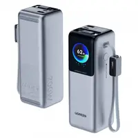 Baterie Externa UGREEN PB728 (75702B), 25000mAh, 200W, QC + PD, 1 x USB-A - 3 x USB-C, Gri