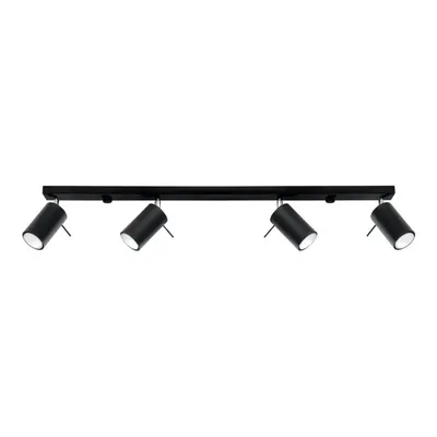Lustră Sollux Etna 4L, negru
