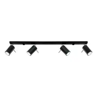 Spot negru 8x80 cm Etna – Sollux