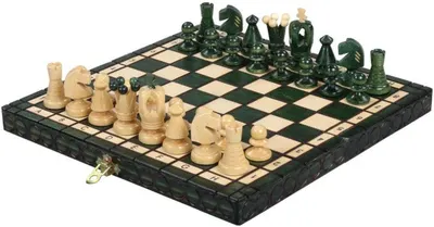 Şah Sunrise - King's Chess Small, verde