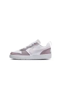 Pantofi sport Court Borough din piele ecologica - Alb/Roz prafuit