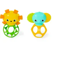 Bright Starts Soother Pals™ Easy-Grasp jucarie pentru dentiție 3 m+ 2 buc