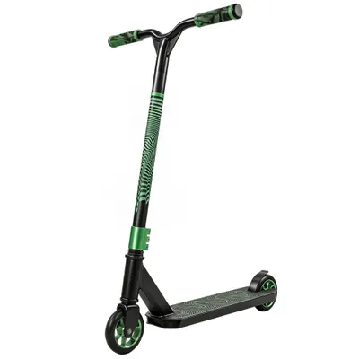 SPORTNOW Trotinetă acrobatică pentru trucuri Trotinetă Freestyle cu Rulmenți ABEC-9 Roți 120 mm Rotație 360° pentru Skatepark Verde | Aosom Romania