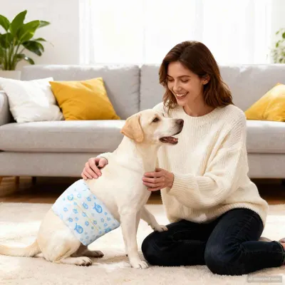 vidaXL Pampers de unică folosință pentru câini băieți 30 buc. Alb M