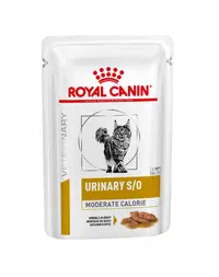 ROYAL CANIN Veterinary Diet Feline Urinary S/O Moderate Calorie 12 x 85 gr hrana umeda dietetica cu calorii reduse pentru pisicile cu afectiuni ale tractului urinar inferior