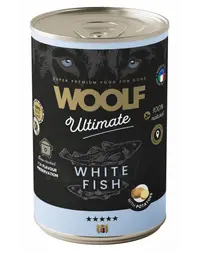 WOOLF Ultimate Adult Dog pește alb și cartofi 400g hrană conservă câini adulți
